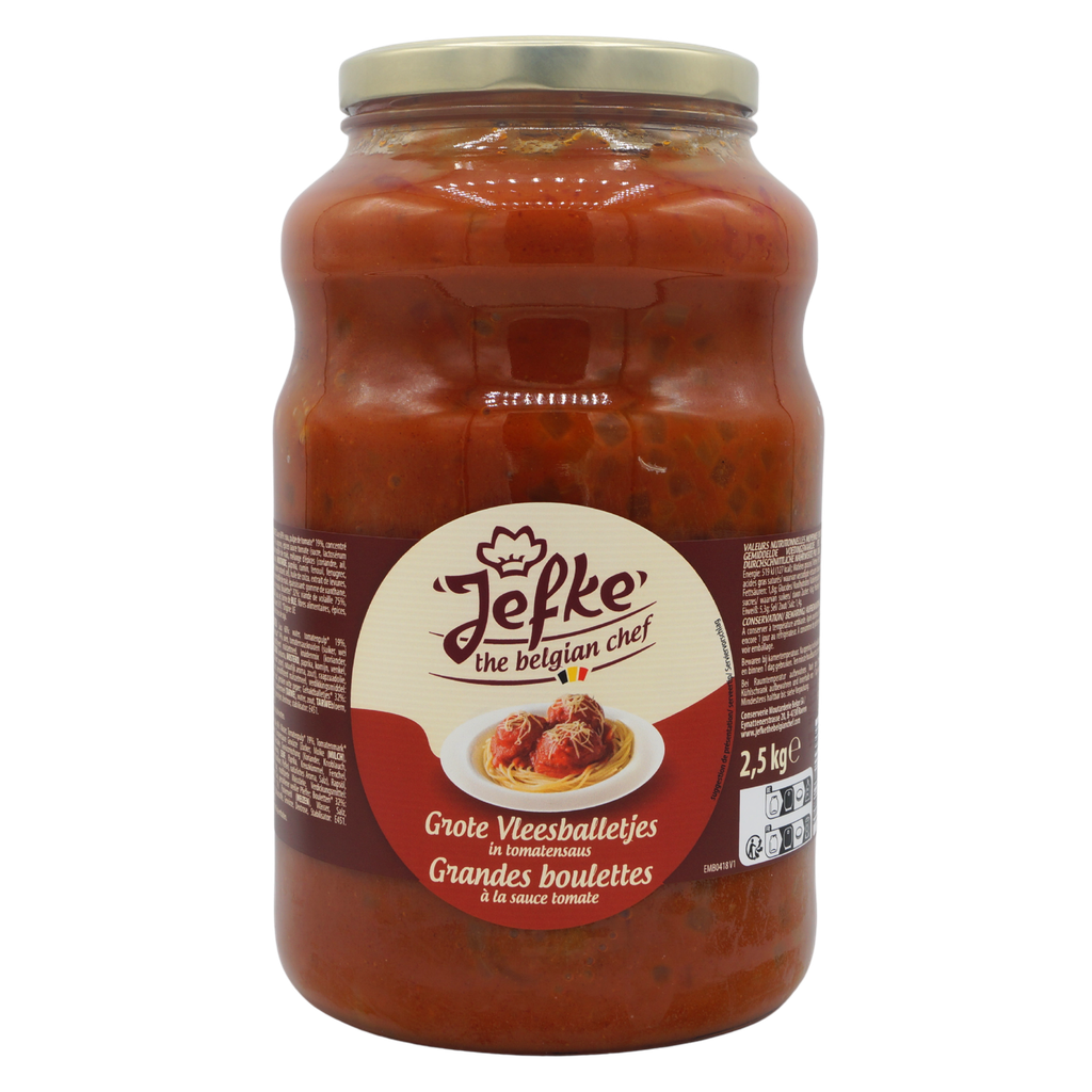 JEFKE GRANDES BOULETTES SAUCE TOMATE BOCAL 2,5KG